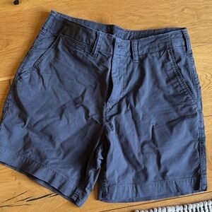 American Eagle Outfitters Men’s Navy Flat-Front Shorts